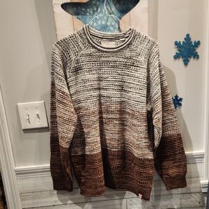 EUC Weatherproofs Vintage Women's Brown Gradient Sweater No Sz Tag Sz XL/XXL